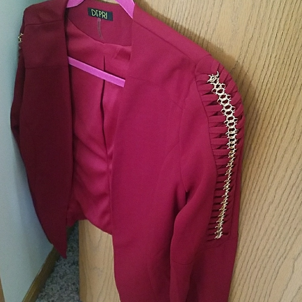 Burgundy dressy blazer...